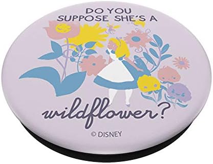 Disney Alice in Wonderlands TEXT Wildflower Tekst Popsockets zavariv popgrip