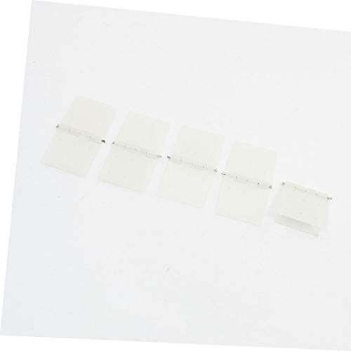 Skladište X-dree Sklopivi pričvrsni cijev za cijev Clear White 5 kom (Caja de almacenamiento de Ajuste Plegable, ali šarke čiste bijele 5 kom