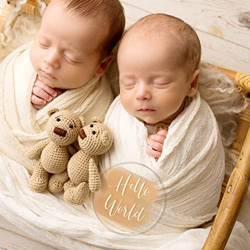 UNIQOOO Acrylic Monthly Baby Milestone štampane kartice, rekviziti za fotografije, fotografija za rast beba,