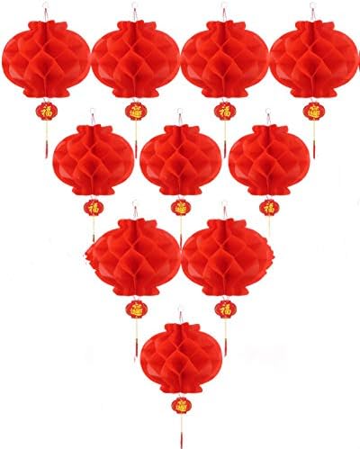 Azijski kućni crveni papir ima fenjer za vešanje fenjera za kineski proljetni festival, vjenčanje, proslavu,
