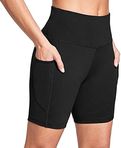 Baleaf Women 6 / 8 visokih vikerskih kratkih hlača sa džepovima za teretanu Workout Yoga trčanje atletika