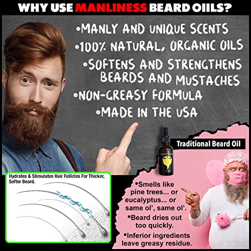 Muškost ulje za bradu za muškarce-magnetizam miris, 1 oz - muški i jedinstveni mirisi čisto prirodno