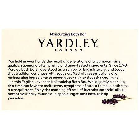 Yardley engleski lavanda Bar sapun 2 x 4.25 Oz sapun