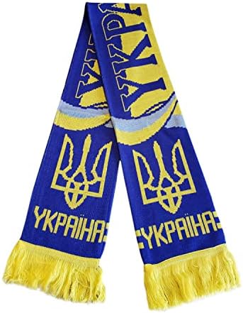 Ukrajina Šal / Soccer Fan Šal / Premium Akril Pletivo