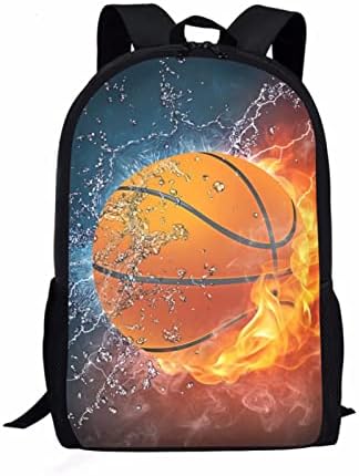 Dolyues Basketball u vodi i vatrogasnom ruksak za dječake školske torbe Dječja ražnjačom za tinejdžerske