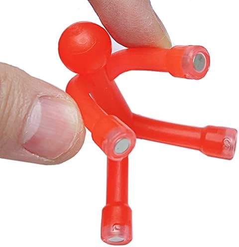 8pcs Translacence Novelty Mini Man Fleksibilni magneti za fleksibilnost, toeoe slatka gumena magnet muškarci