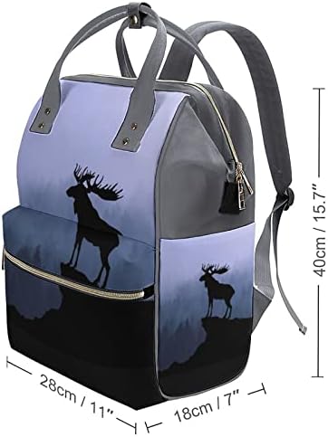 Moose Forest Bager ruksak stilski materinsku vrećicu multifunkcijsko vodootporno putovanje starački dan