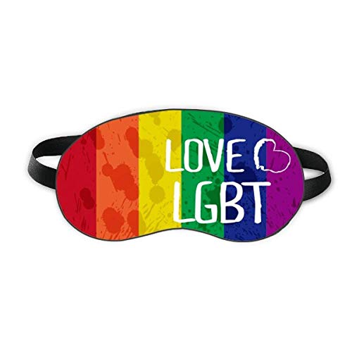 Ljubav LGBT dugin mastilo srce Sklop za spavanje Shield Soft Night Poklopac za sjenilo