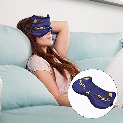 Sledeće maska ​​za spavanje Spavaća maska ​​za spavanje Umjetno svilena sjenila oči svile za sjenčanje sjenila