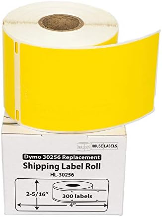 HOUSELABELS kompatibilne DYMO 30256 žute naljepnice za otpremu kompatibilne sa Rollo, DYMO LW štampačima,