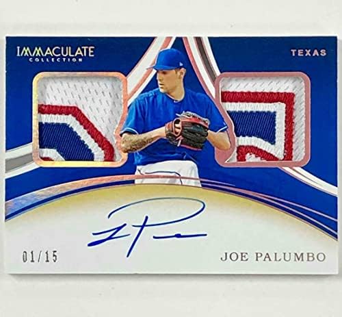 2020 besprijekorna RC Joe Palumbo Dual 3-color Patch Auto Rookie Autograph 1/15 - bejzbol ploče autogramirane