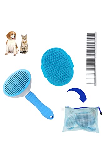 Dog Brush Dematting 3 u 1 grooming Kit-profesionalni dvostrani Rake za pse & amp; mačke, četka za Dematiranje