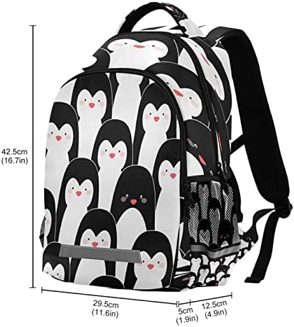Baksak Alaza Penguine Travel Laptop Daypack školska torba za knjige za muškarce Žene Tinejdžeri Djeca 5