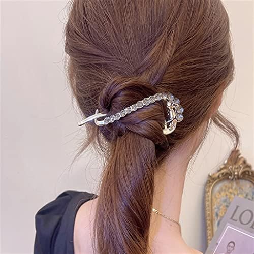 XJJZS Metal Hair Clip ženski potiljak namotana kosa Twist Clip klip veliki hvatanje klip