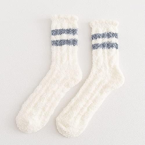 Zimska čarapa čarapa Lady Stocking Striped bombona obojena koraljna čarapa sa gustim toplim čarapama za