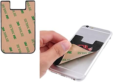 Držač kreditne kartice Japanski crveni zmaj za stražnju stranu telefona Slatka držač za držač nosača mobitela