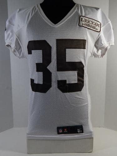 2015 Cleveland Browns Jovante Moffatt # 35 Igra Polovni dres bijele prakse 46 390 - nepotpisana NFL igra rabljeni dresovi