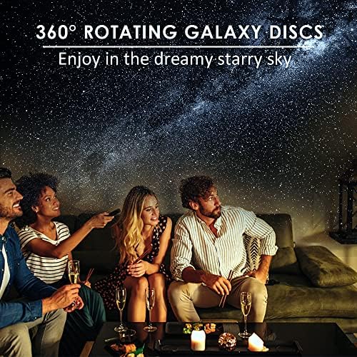 Sunbox Star projektor, 360 stepeni rotacija planetarij projektor Galaxy projektor svjetlo sa 12 Galaxy diskova