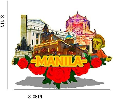 Filipini Manila Magnet frižider Magnet drveni 3d orijentiri Travel kolekcionarski suveniri dekoracija Handmade