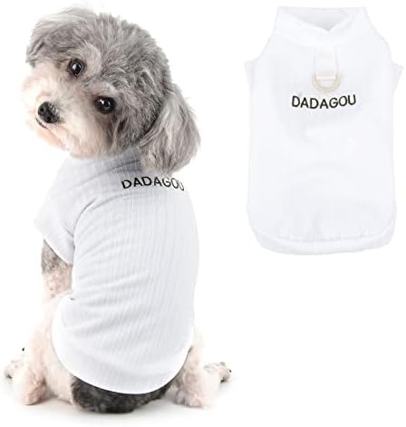 Ranphy Dog Shirts for Small Dog Girls Boys vez pismo Pet Vest Doggy meka prozračna majica rezervoara sa