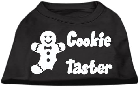 Mirage pet Products 12-inčni Cookie degustator sito Print majice za kućne ljubimce, srednje, Crne