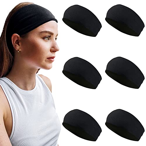 Styla Hair Solid traka za glavu za sve tipove kose – 6 pakovanja širokih traka za glavu za žene u mekanoj