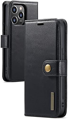 Yagelang torbica za novčanik za iPhone 14 Pro, odvojiva 2 u 1 poslovna kožna preklopna torbica sa slotovima