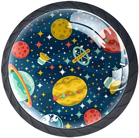 Dugmad za fioke Kids Planets Spaceships komoda dugmad slatka dugmad za fioke dugmad za štampanje u boji