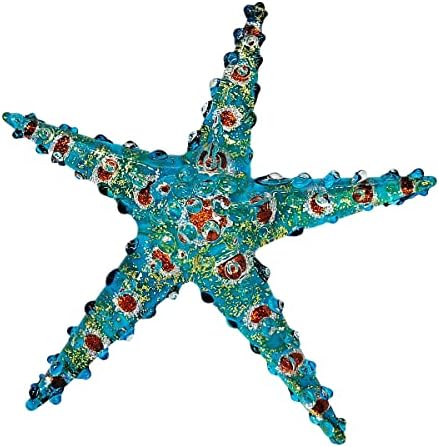 Mr_air_thai_glass_blown sitne 2 duge multikolorske figurice zvijezde - minijaturna ručna stakla zvijezda riba više boja šarene morske morske kristalne životinjske ukrasne kolekcionarske figurice Décor pokloni