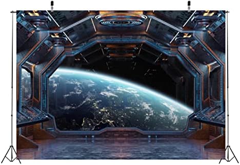 Loccor 15x10ft tkanina svemirski brod pozadina crtani film Planet Galaxy tematska fotografija iz svemira