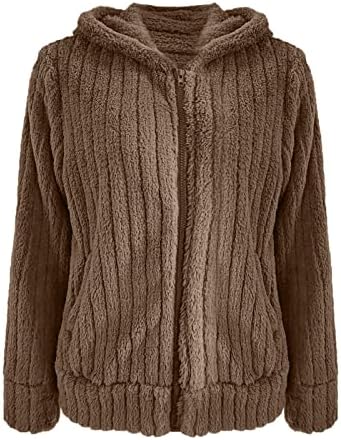 Slagački ženski kaput casual revel fleece byzzy faux ojačao kopče sa zatvaračem tople zimske prevelike jakne