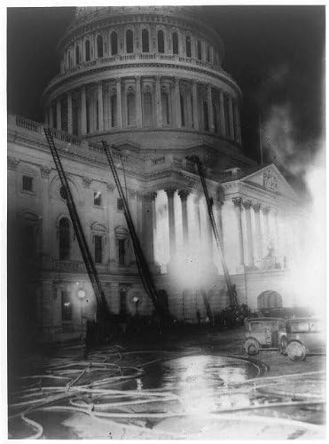 Foto: Vatra na Kapitolu gdje se pohranjuju arhitektonski kalupi, Washington, DC, 1930