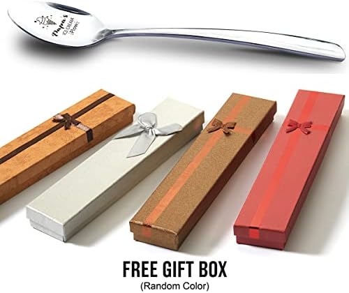 Papa's Pluh Plug sa poklon kutijom - Smiješni djed Pokloni za rođendan Očev dan - ugravirana kašika od nehrđajućeg