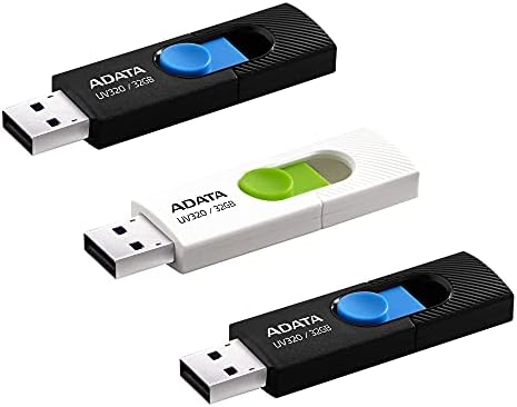 ADATA UV320 32GBX3 USB 3.2 Brzi slajd bez kapaciteta Flash Drive 3 Pack Combo
