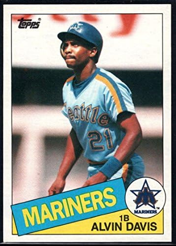 1985 TOPPS Baseball # 145 Alvin Davis Rc Rookie Seattle Mariners Službena MLB trgovačka kartica u blizini mente ili boljeg stanja
