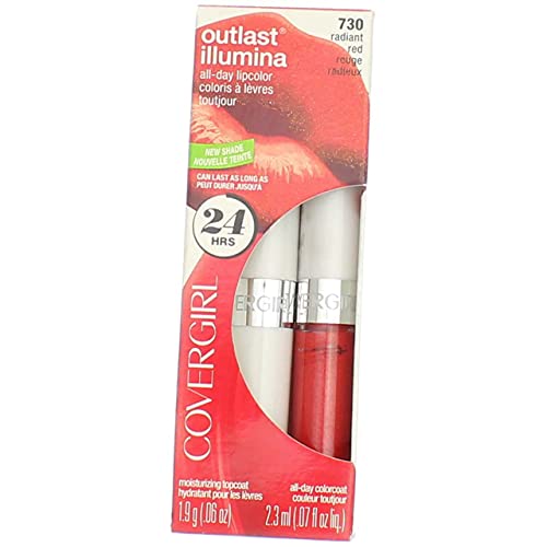 CoverGirl Outlast Radiant Red 730 Lipcolor -- 2 po slučaju.