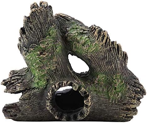 Dekoracije akvarija, Resin hollow tree Trunk Driftwood Crafts Ornament, Betta House pećinsko Drvo Kućni