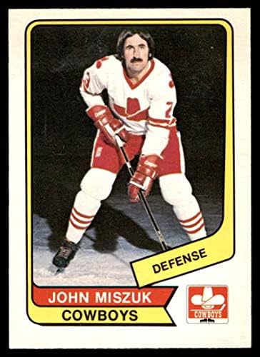 1976 O-pee-chee wha # 57 John Miszuk kauboji-hokej ex / mt kauboys-hokej