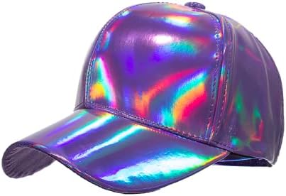 Unisex sjajna holografska bejzbol kapa Moda Podesiva Cool Rainbow Reflektirajuća Hip Hop kapa za muške ženske