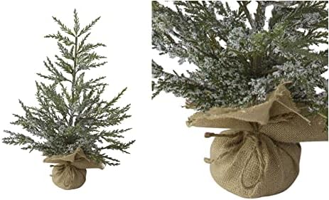 23 Ledeni kedar pine umjetno božinsko stablo u bazi Burlap - ulin - cc