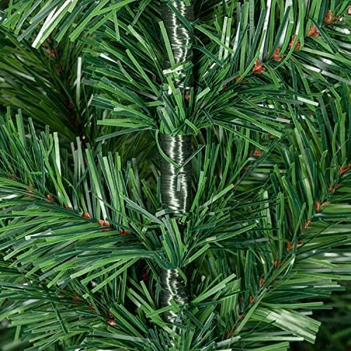 Aabb božićno drvce 7ft 1350 Podružnica raspršivalo bijelo drvo plus borovni konus metalni nosač jednostavan