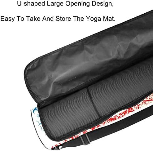 Velika britanska britanska zastava sa Grunge teksturom Yoga Mat torbe sa punim patentnim zatvaračem Yoga
