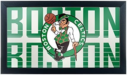 Zaštitni znak Gameroom NBA1500-BC3 NBA uokvireno ogledalo logotipa-grad-Boston Celtics