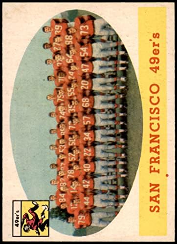 1958 TOPPS # 41 49ers Team San Francisco 49ers NM 49ers