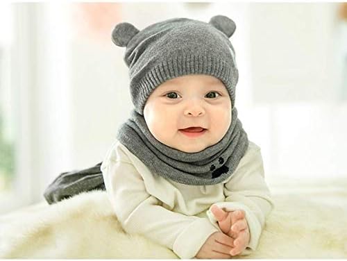 Adesugata Baby Boy Girl Slatka beba Zimska šešira Set, djeca za djecu Todler Topla Beanie Hat Plete meke