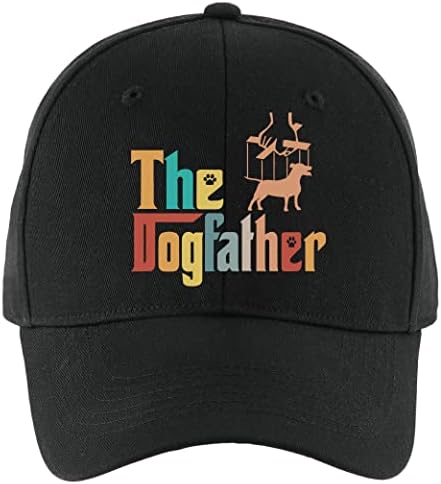 Pishavi the Dogfather Funny bejzbol kapa, krznena djeca Retro Podesiva bejzbol kapa, šešir ljubitelja pasa