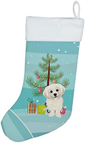 Caroline's Wires WDK3172CS Shih-Tzu Gold 4 Božićne božićne čarape, kamin Viseće čarape Božićna sezona