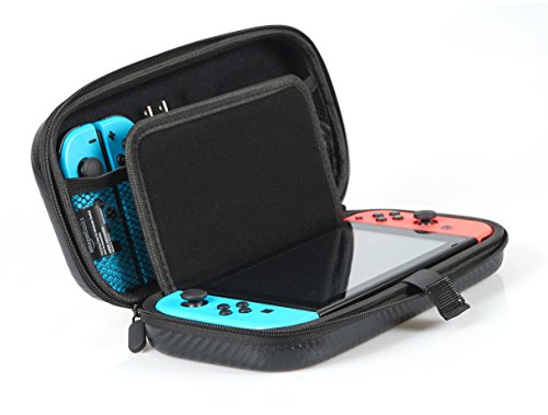 Basics torbica za nošenje za Nintendo Switch i dodatnu opremu - 10 x 2 x 5 inča, Crna