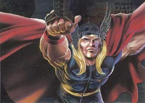 1994 Flair Marvel Universe Powerblast 13 Thor službena trgovačka kartica za zabavu u sirovom stanju