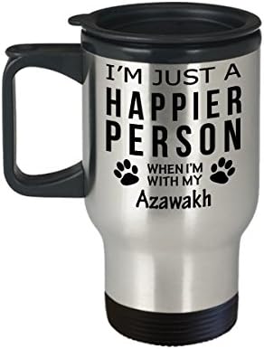Ljubitelj za pse Putujte krig kafe - sretnija osoba sa Azawakh -Pet vlasnikom spašavanja poklona
